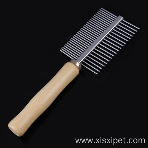 Pet Dog Cat Double Side Metal Teeth Brush